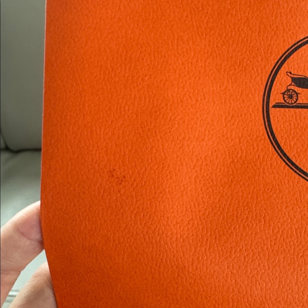 Hermes orange shopping bag - Picture 2 of 3